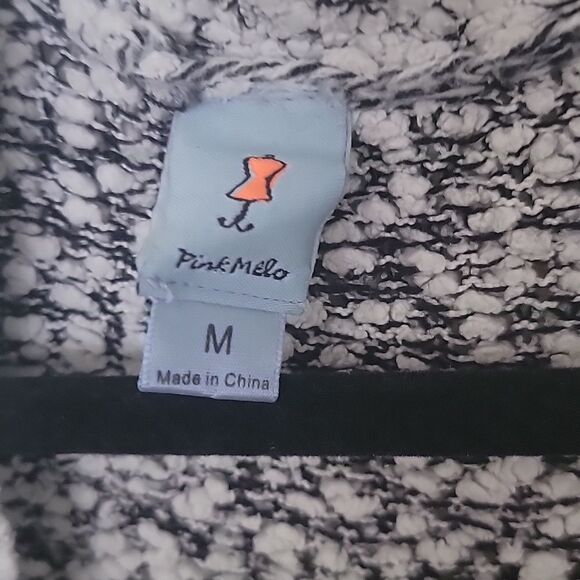 Women's Black and White Cardigan - Picture 2 of 5